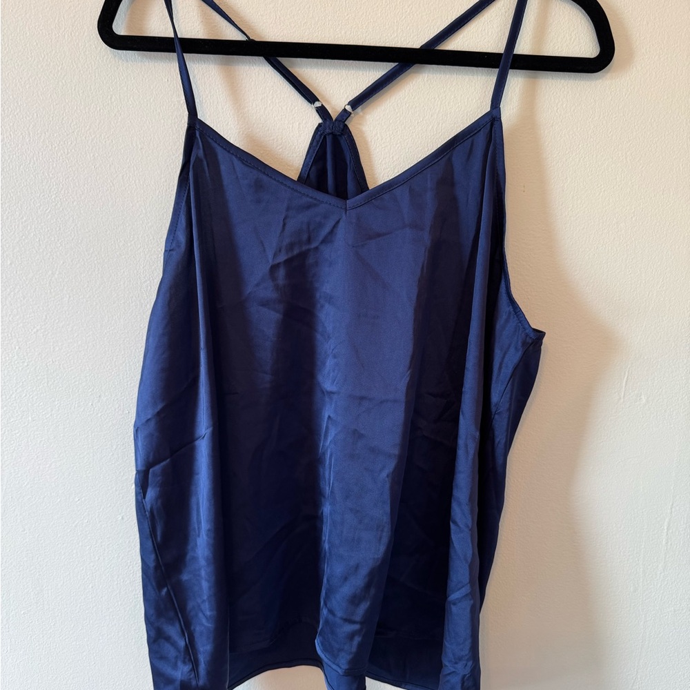 Elegant Navy Blue Womens Sleep Set
